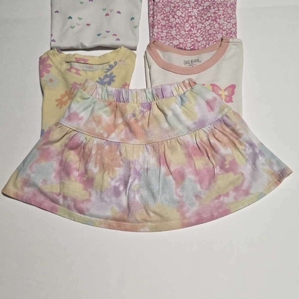 5T Girls' Colorful Hoodie, Tops And Skirt Bundle - 6 Items - Picture 4 of 16